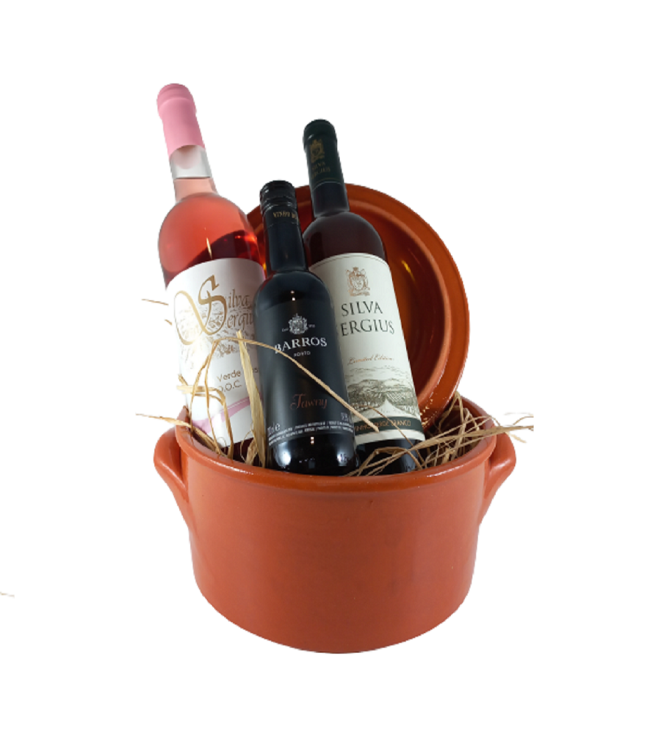 cabaz-caçarola-barro-com-tampa-vinho-verde-branco-rose-porto-silva-sergius-garrafeira